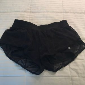 Black lululemon shorts